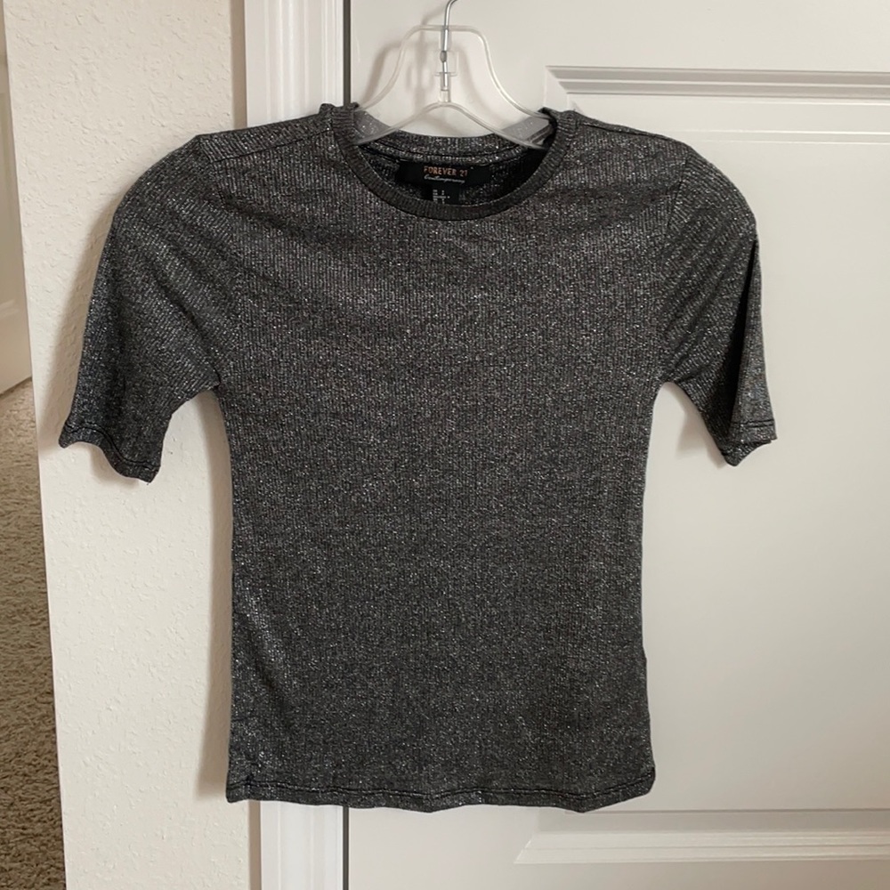 Forever 21 sparkly t shirt